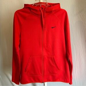 Nike Dri-fit Full Zip Hoodie Orange/Red Medium